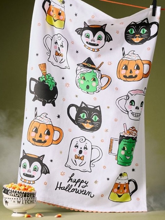 Anthropologie Other - Anthropologie Halloween little monsters tea towel